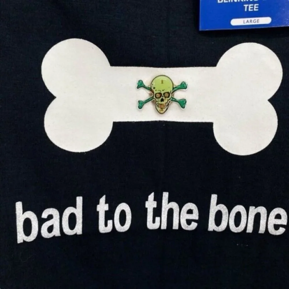 Casual Canine Bad To The Bone Dog Shirt Large